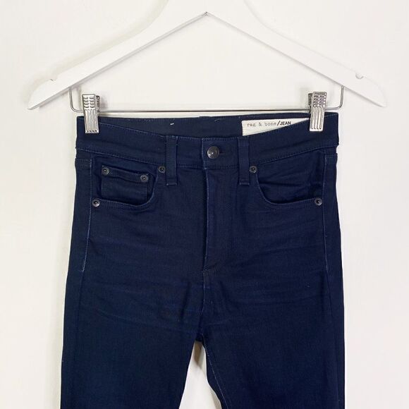 Rag & Bone High Rise Ankle Skinny Jeans in Twilight - Picture 4 of 7